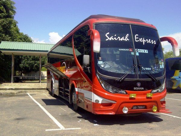 Stesen bas awam di Tawau untuk laluan ke Semporna