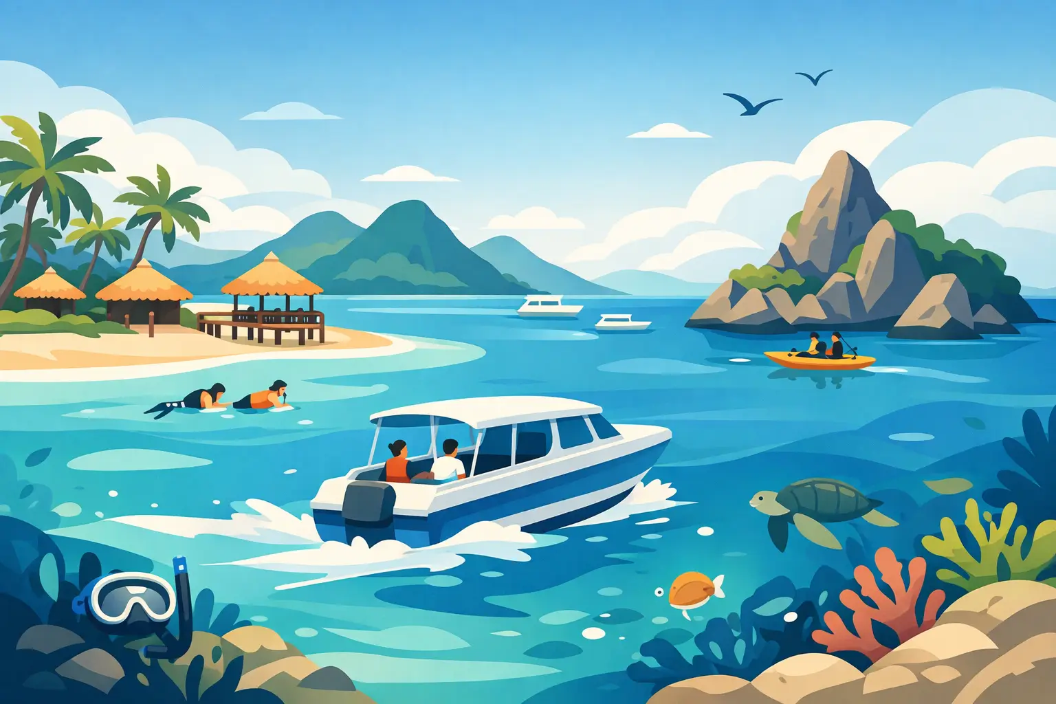 Pakej Semporna Island Hopping yang Berbaloi